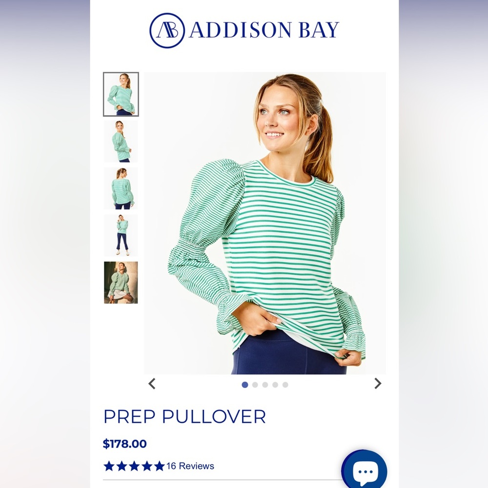 ISO Addison Bay Prep Pullover